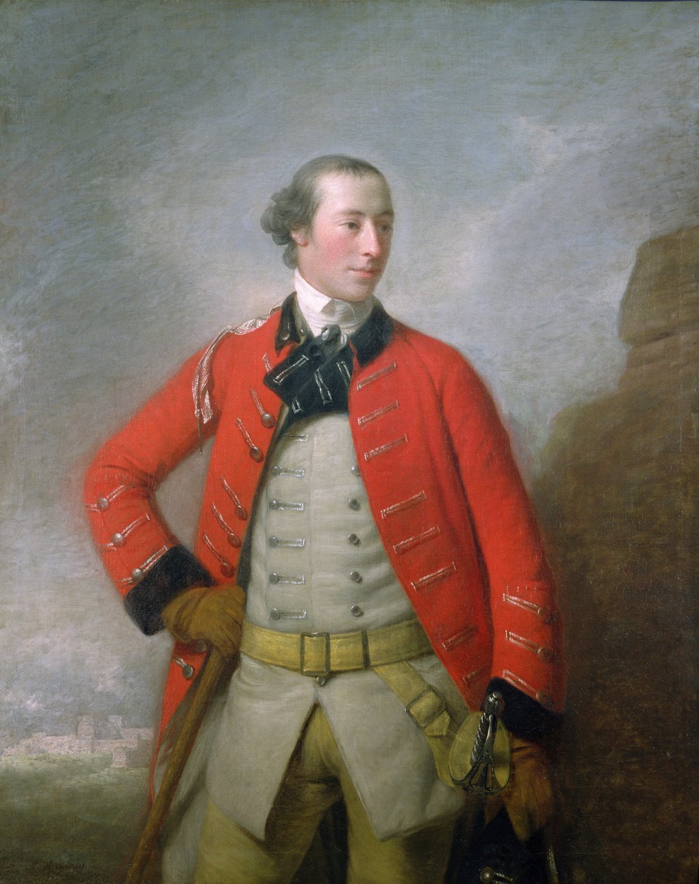 Portrett av kaptein Sir William-Peer Williams, ca. 1759 av Allan Ramsay