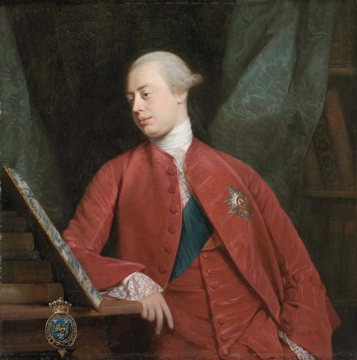 Portrett av Frederick, Lord North K. G., senere 2. jarl av Guildford av Allan Ramsay