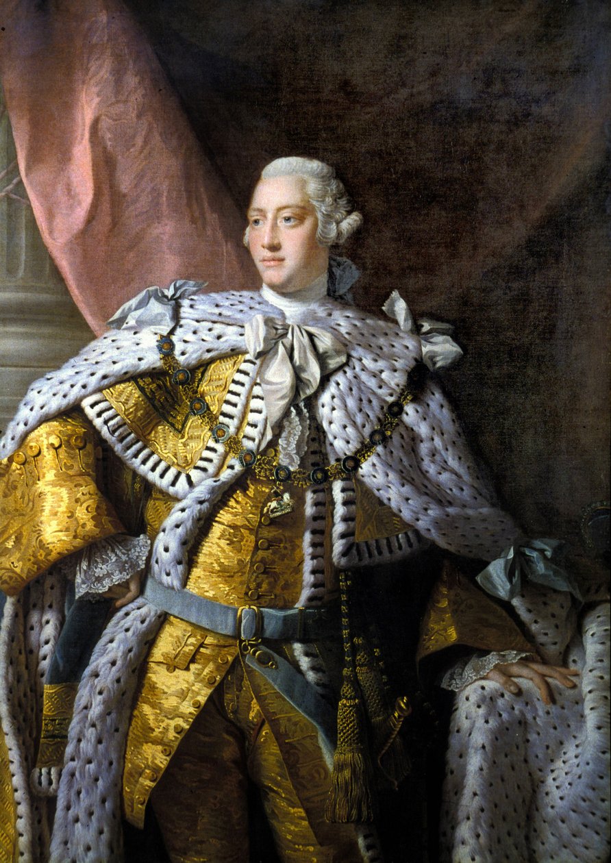Portrett av George III (1738-1820). Maleri av Allan Ramsay av Allan Ramsay