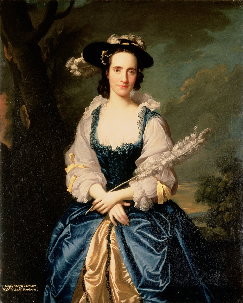 Portrett av Lady Mary Stewart, kone til Kenneth Mackenzie, Lord Fortrose, 1749 av Allan Ramsay