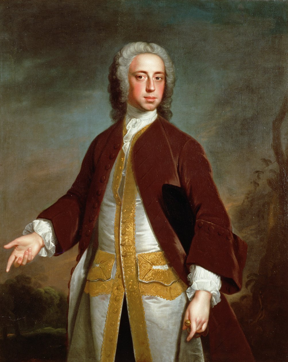 Portrett av Lord Sherard Manners, sjette sønn av hertugen av Rutland, før 1742 av Allan Ramsay