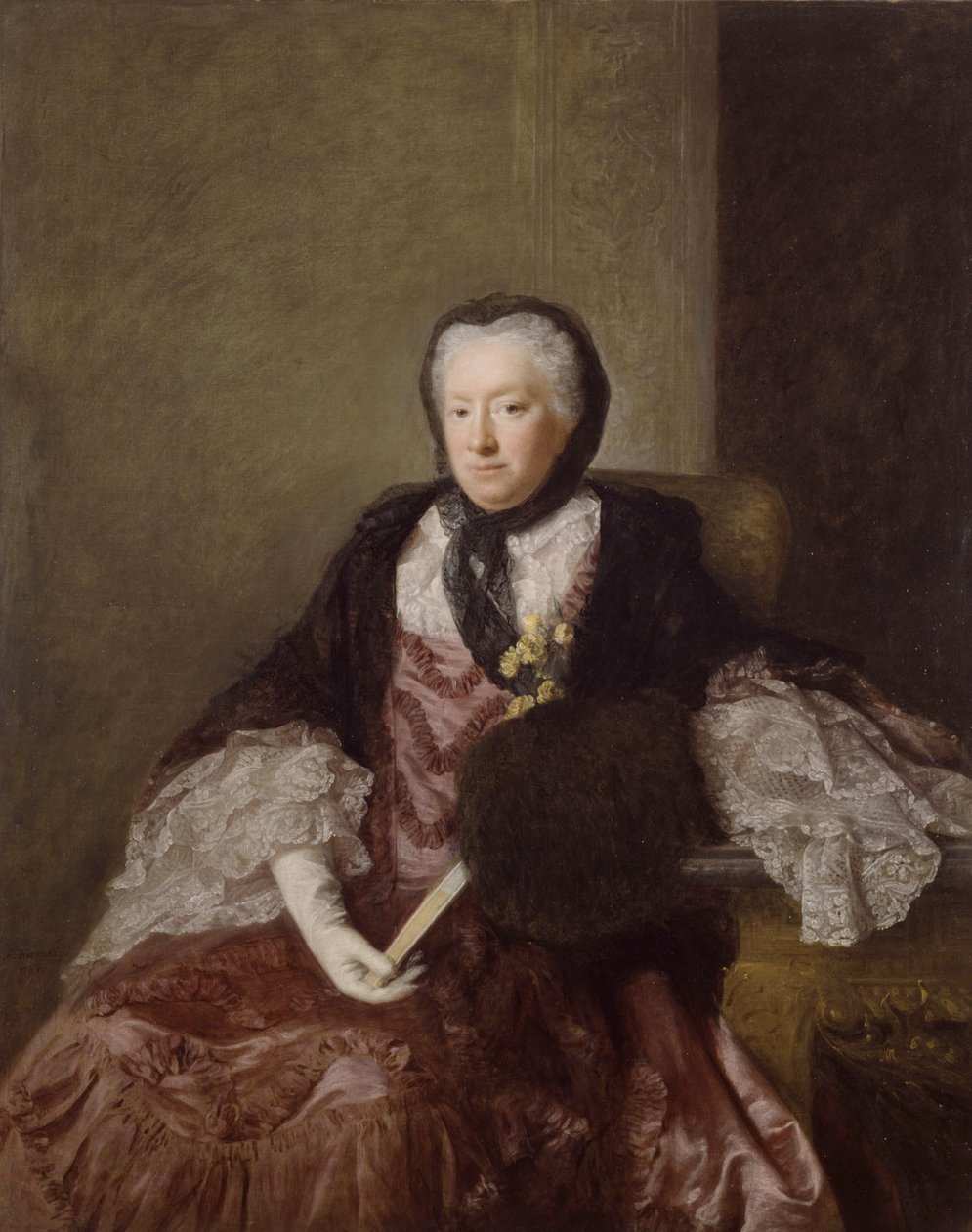 Portrett av fru Mary Martin, 1761 av Allan Ramsay