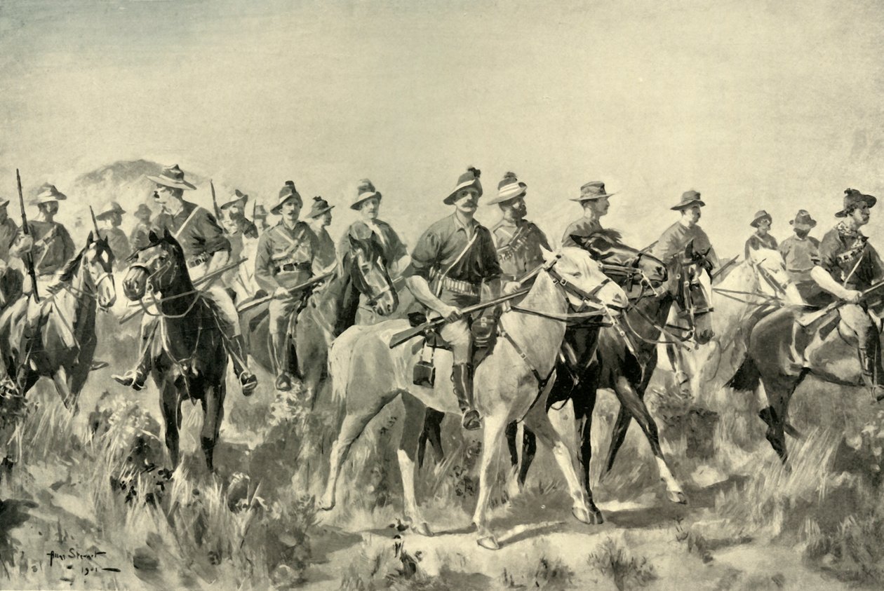 'Australske buskmenn i mars', 1901. av Allan Stewart