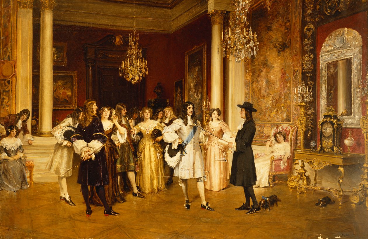 William Penn mottar Charter of Pennsylvania fra Charles II av Allan Stewart