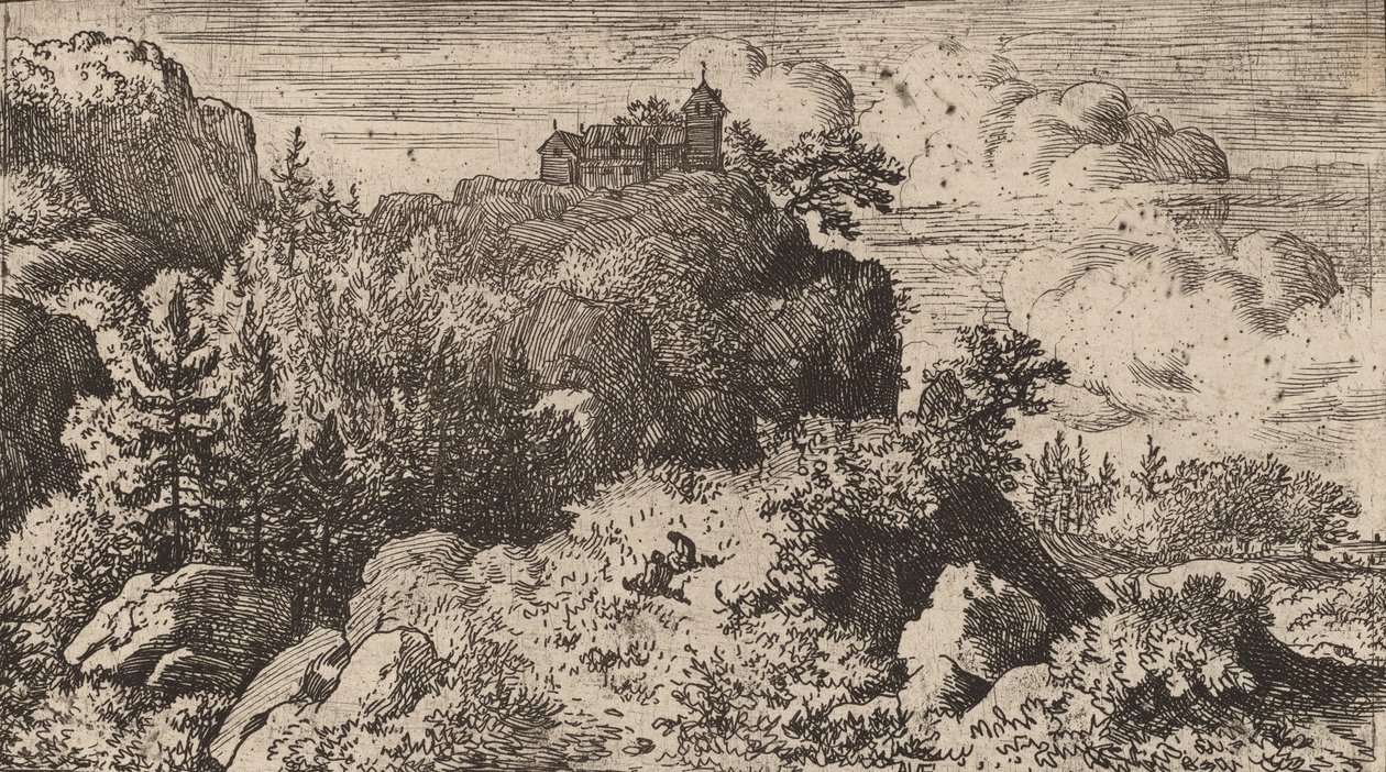 Firs in the Defile, sannsynligvis ca. 16451656. av Allart van Everdingen