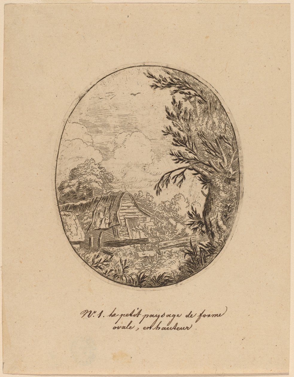 Hamlet between the Trees, sannsynligvis ca. 16451656. av Allart van Everdingen
