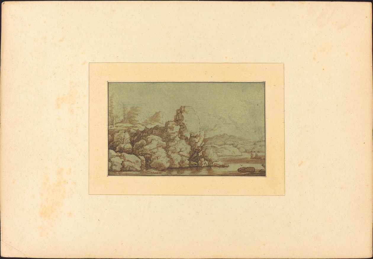 Landskap, utgitt 1780. av Allart van Everdingen