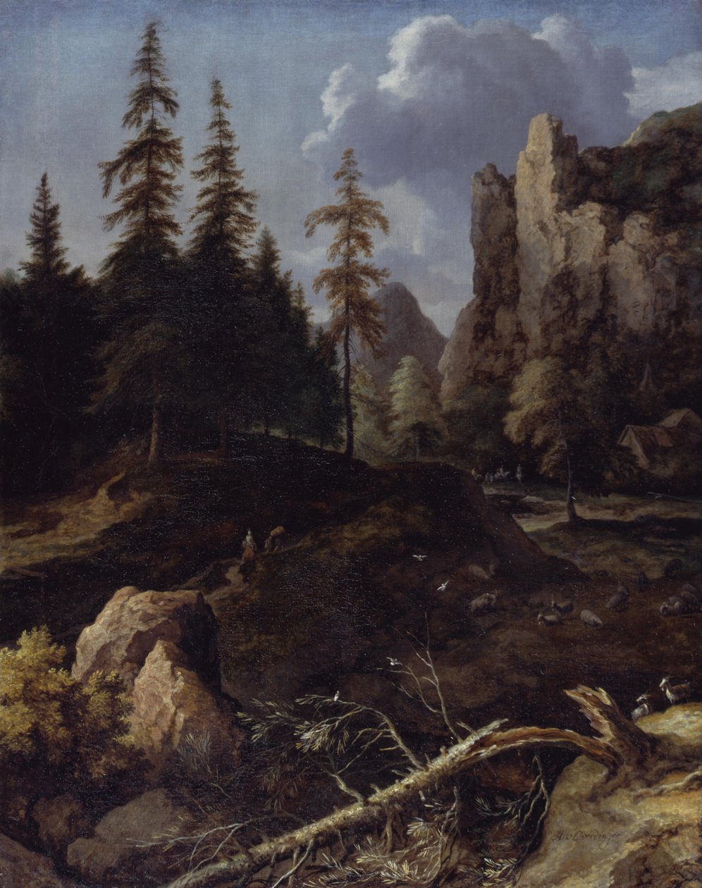 Norsk fjellandskap av Allart van Everdingen