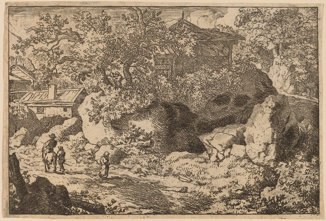Bonde til hest, sannsynligvis ca. 16451656. av Allart van Everdingen
