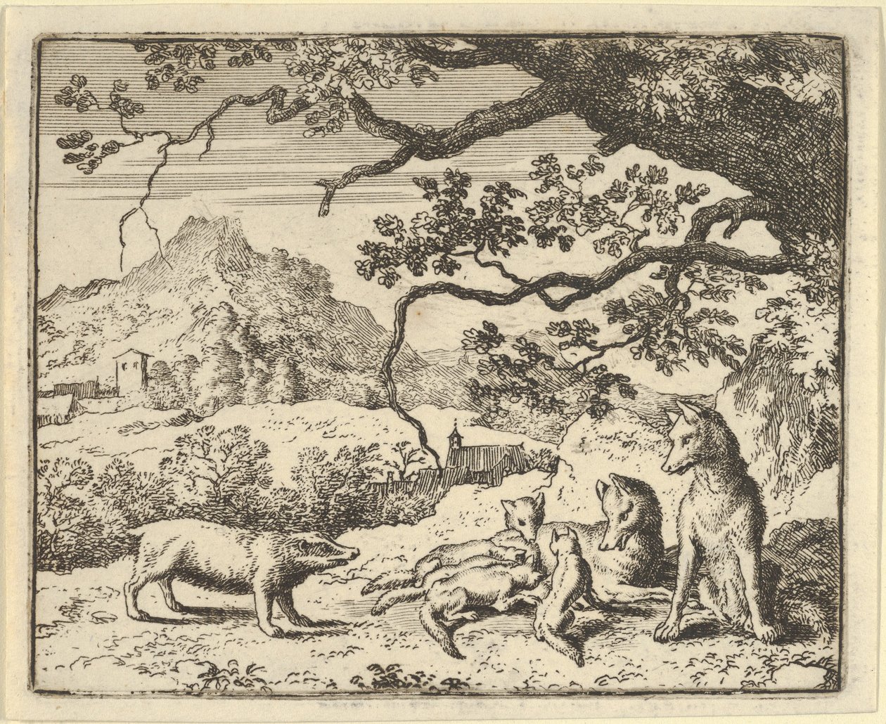 Renard mottar et nytt sitat fra grevlingen, 1650-75. av Allart van Everdingen