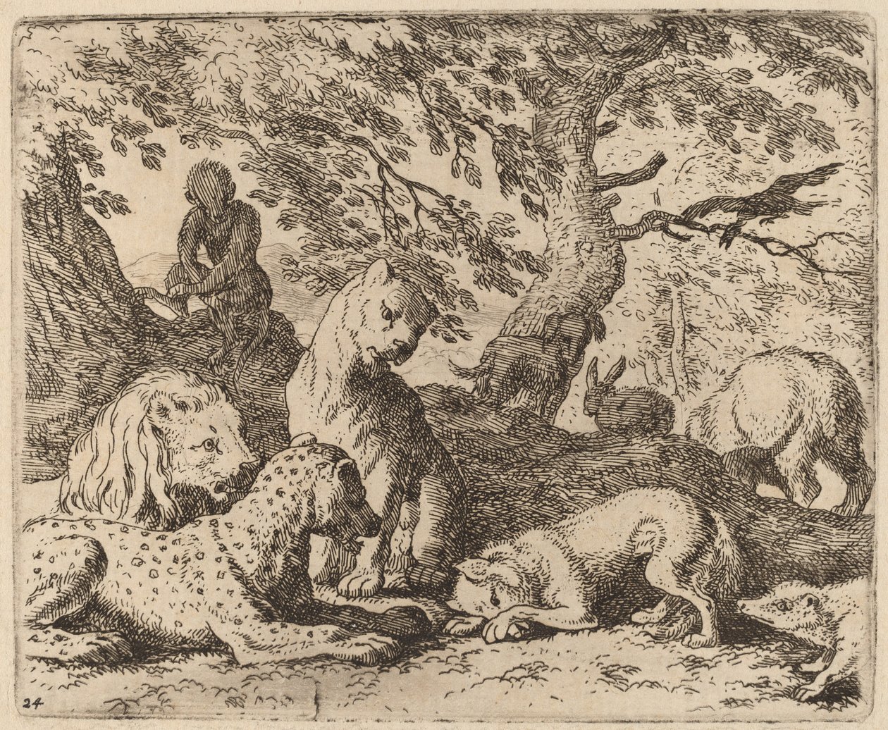 Reynard avvikler historien sin og gjør faren feil, sannsynligvis ca. 16451656. av Allart van Everdingen