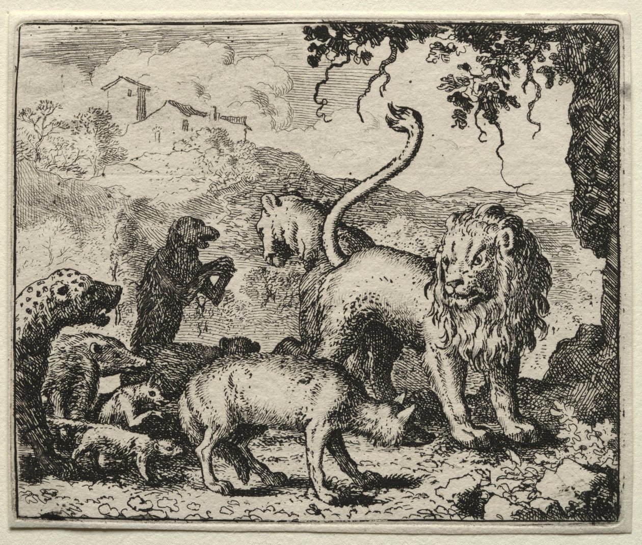Reynard the Fox: First Complaint of the Wolf. av Allart van Everdingen