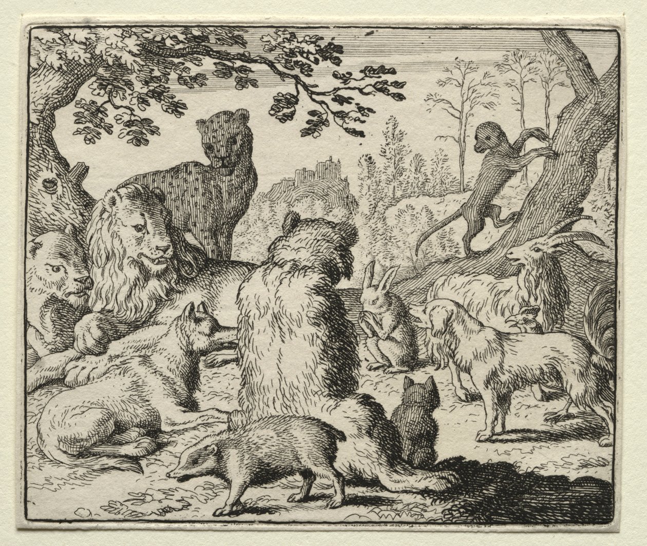 Reynard the Fox: Lion Orders Søk etter Reynard. av Allart van Everdingen