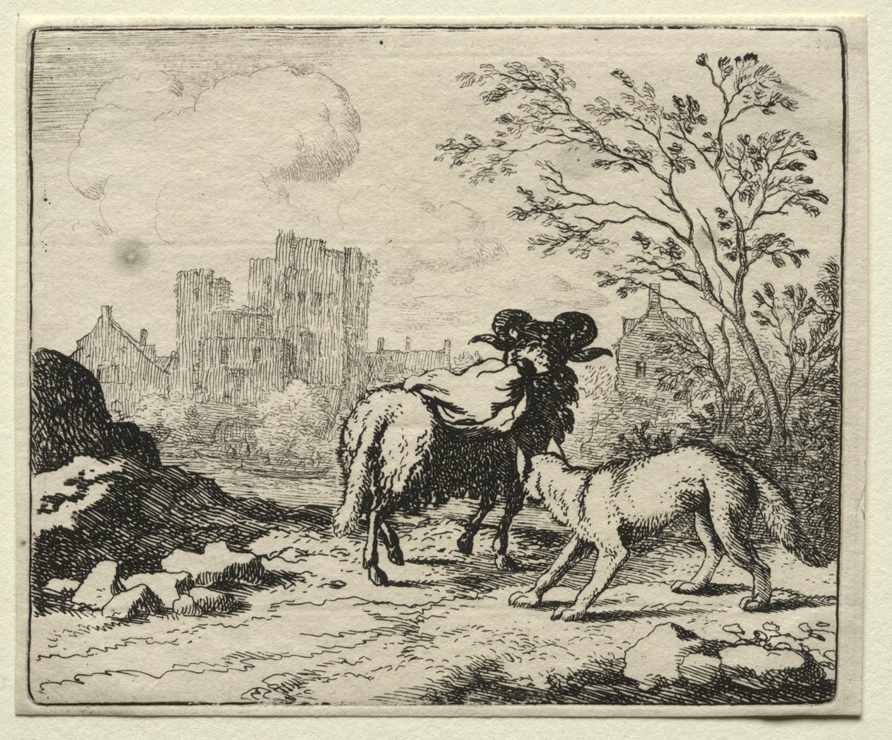 Reynard the Fox: Reynard sender en pakke til løven. av Allart van Everdingen