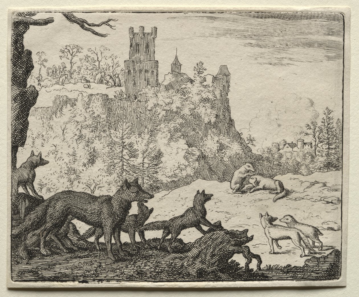 Reynard the Fox: Reynard and the Badger Depart for Court av Allart van Everdingen