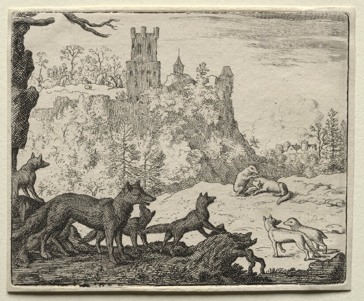 Reynard the Fox: Reynard and the Badger Depart for Court. av Allart van Everdingen