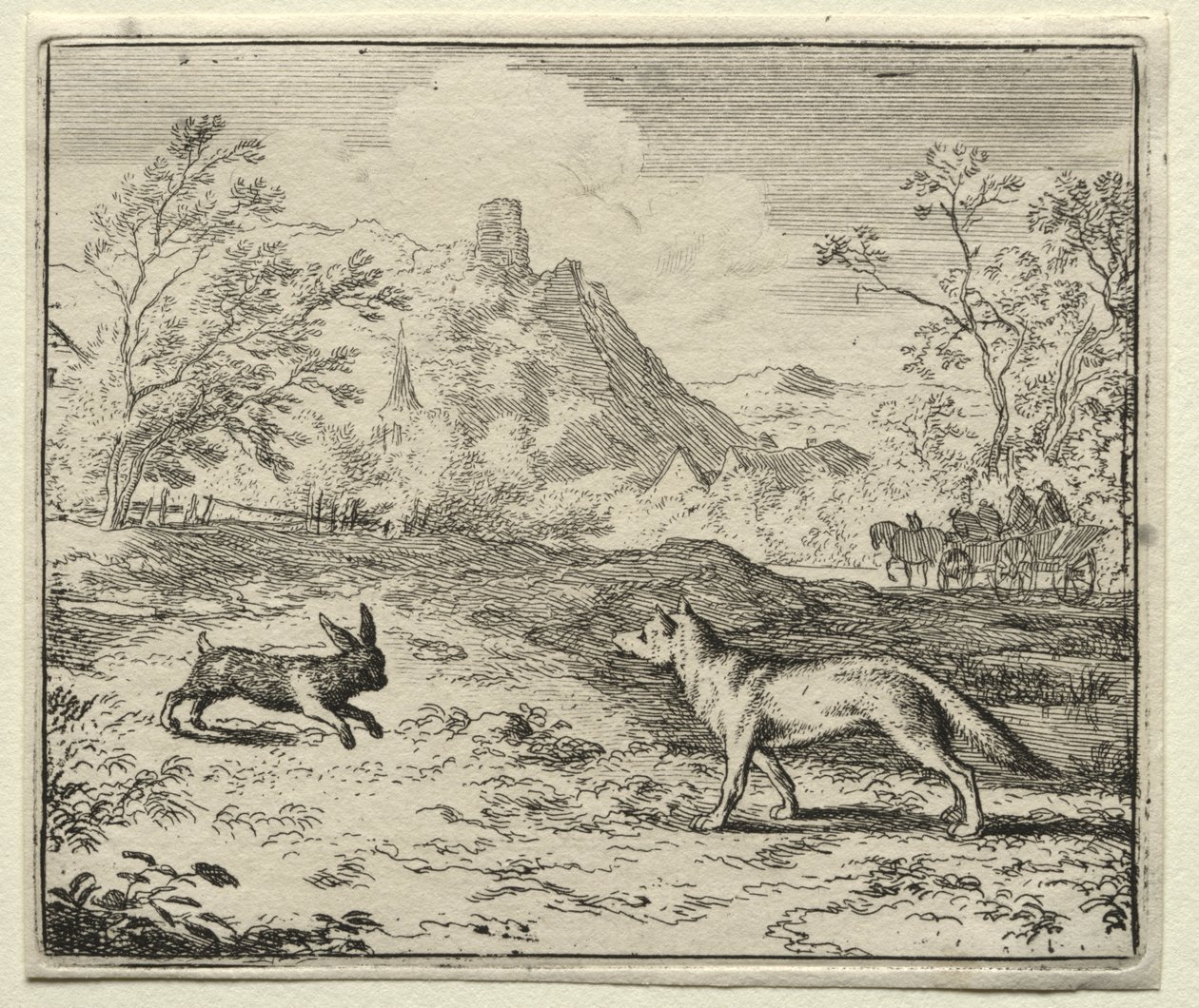 Reynard the Fox: Reynard and the Rabbit av Allart van Everdingen
