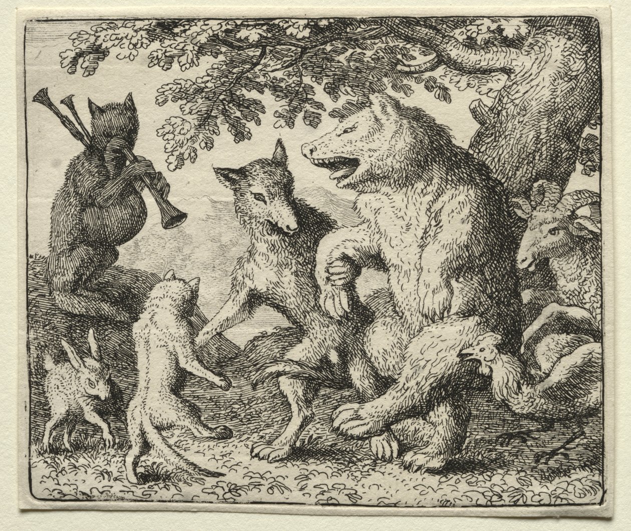 Reynard the Fox: The Wolf and the Bear feirer sin frihet av Allart van Everdingen