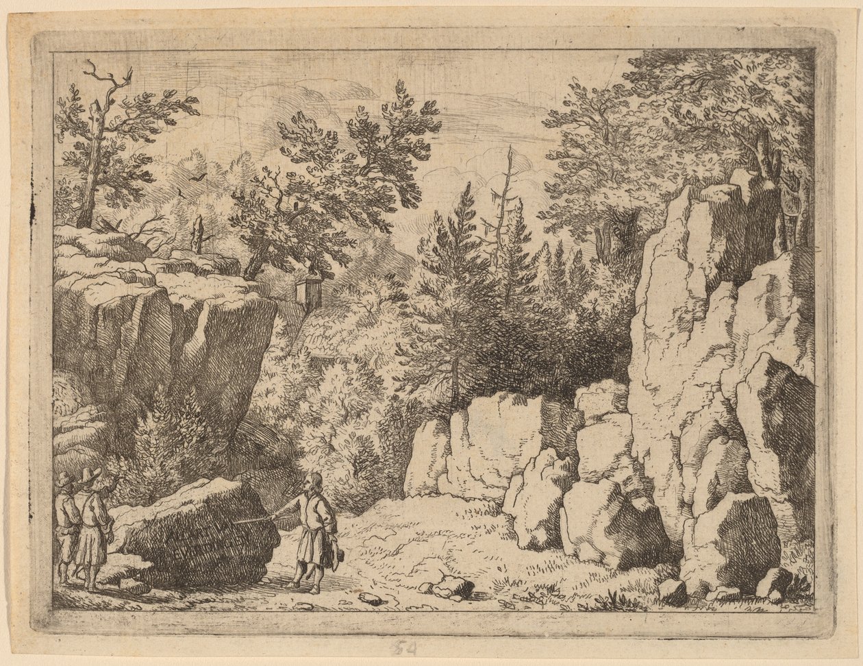 The Inscription on the Rock, sannsynligvis ca. 16451656. av Allart van Everdingen