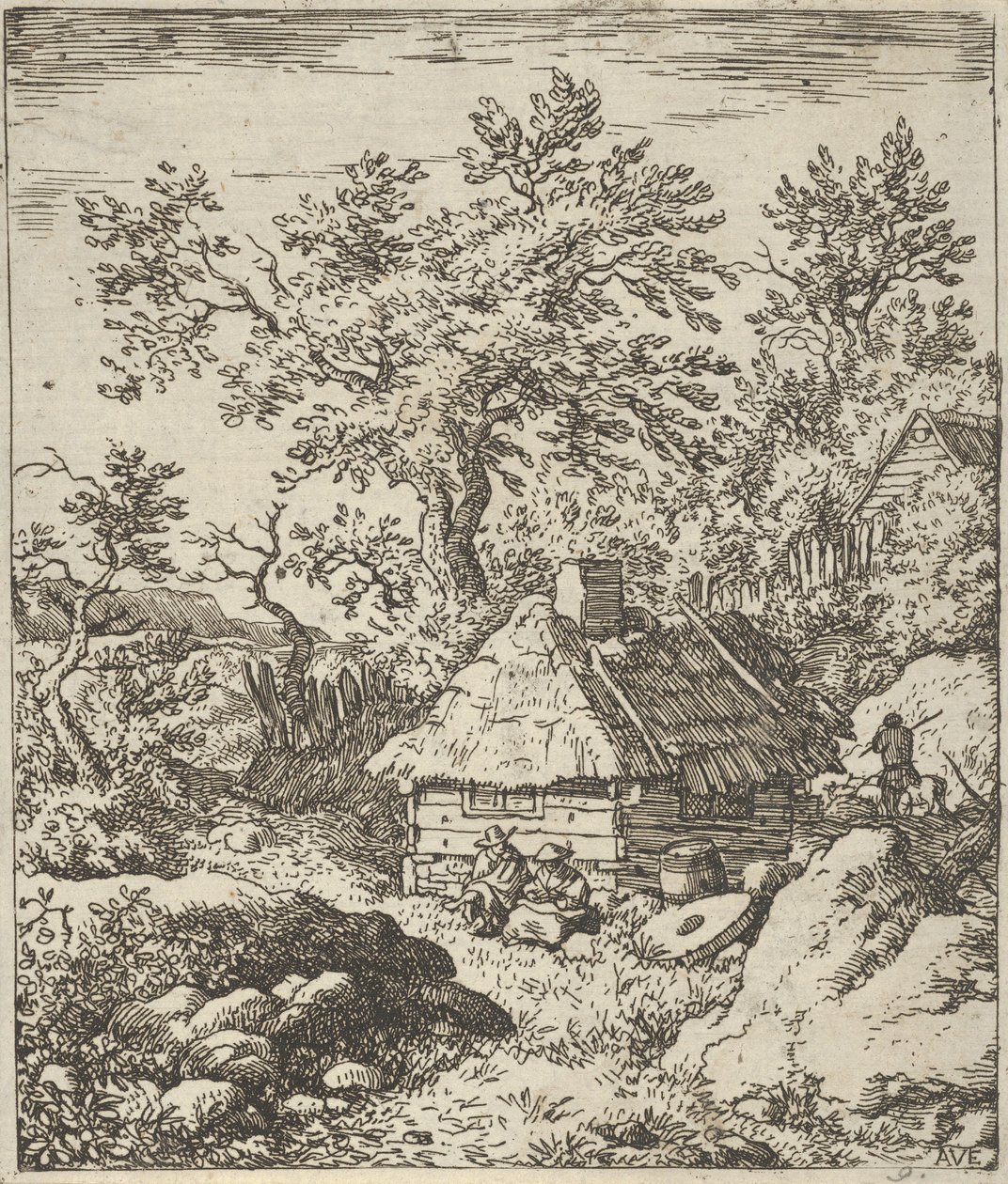 Kvernsteinen nær Cask, 1600-tallet. av Allart van Everdingen