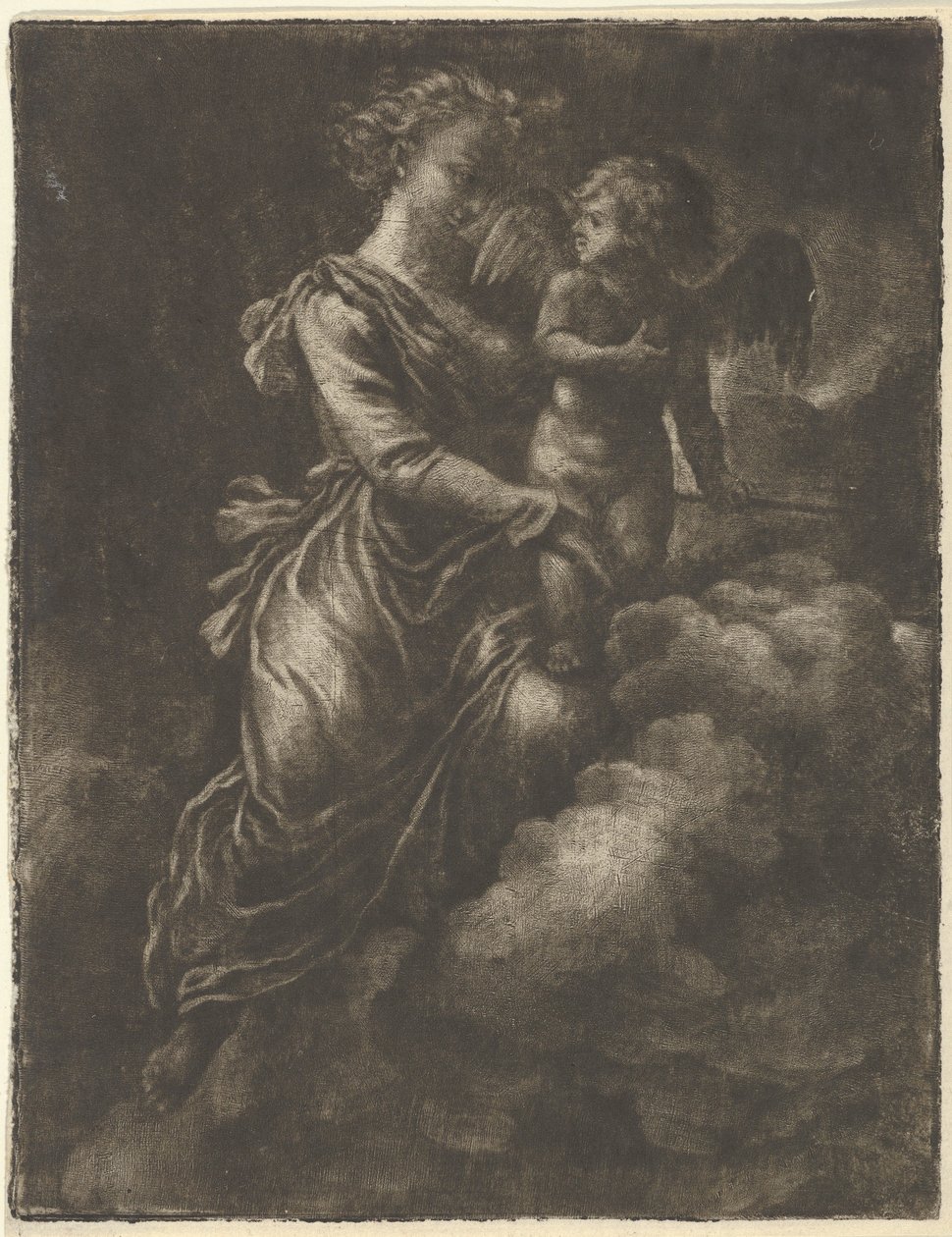 Venus og Amor, 1600-tallet. av Allart van Everdingen
