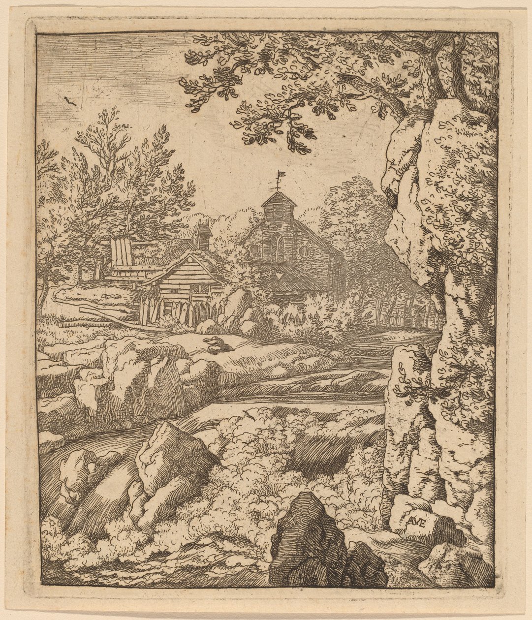 Foss, sannsynligvis ca. 16451656. av Allart van Everdingen