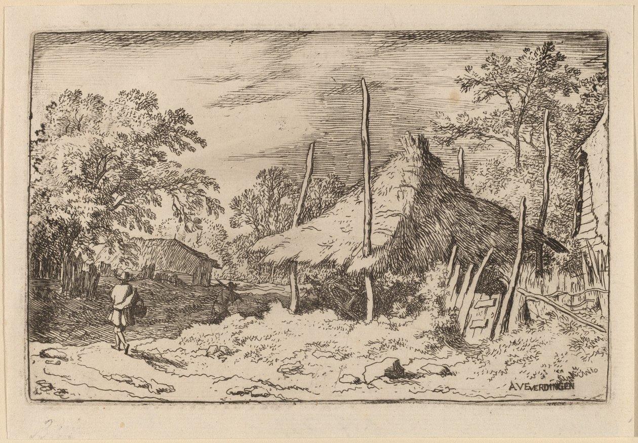 Hjul under Hay Barn, sannsynligvis ca. 16451656. av Allart van Everdingen
