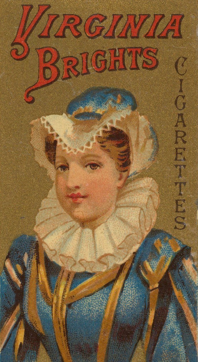 Fra Girls and Children-serien N64 som promoterer Virginia Brights Cigarettes for Allen &..., 1886. av Allen and Ginter