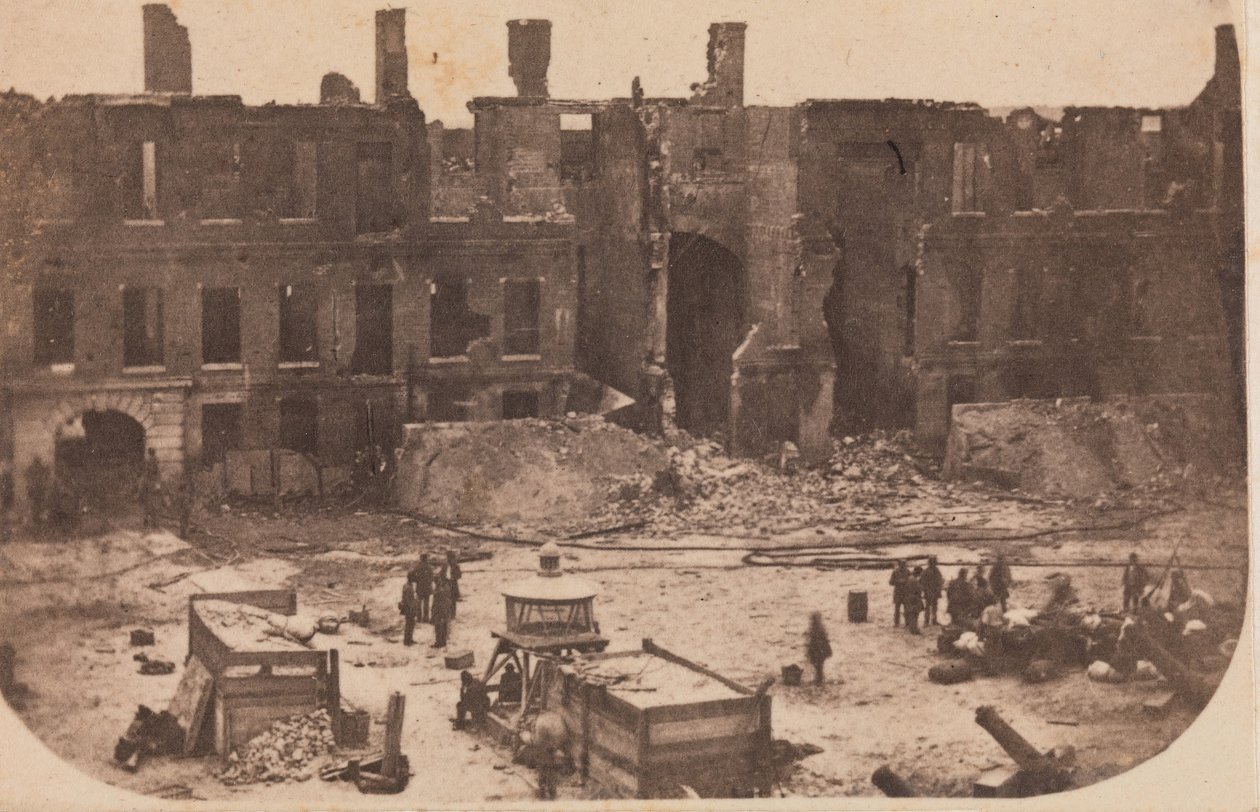 Evakueringen av Fort Sumter, april 1861, april 1861. av Alma A. Pelot.