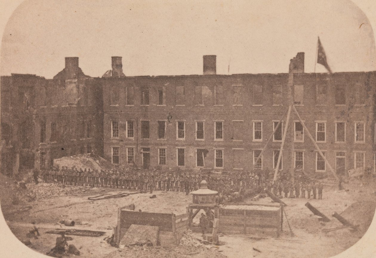 Evakueringen av Fort Sumter, april 1861, april 1861. av Alma A. Pelot.