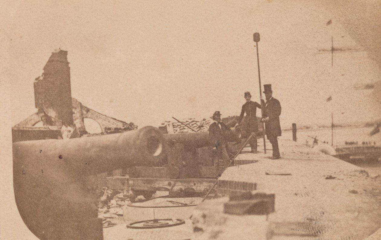 Evakueringen av Fort Sumter, april 1861, april 1861. av Alma A. Pelot.