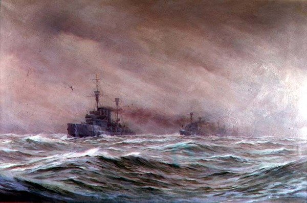 Andre krysserskvadron, Nordsjøen 1914-16 av Alma Claude Burlton Cull