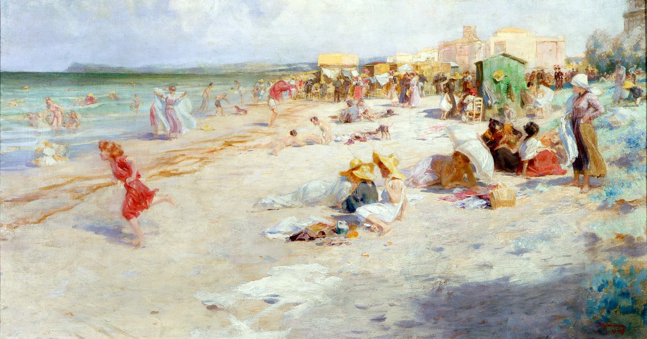 En travel strand om sommeren av Alois Hans Schram
