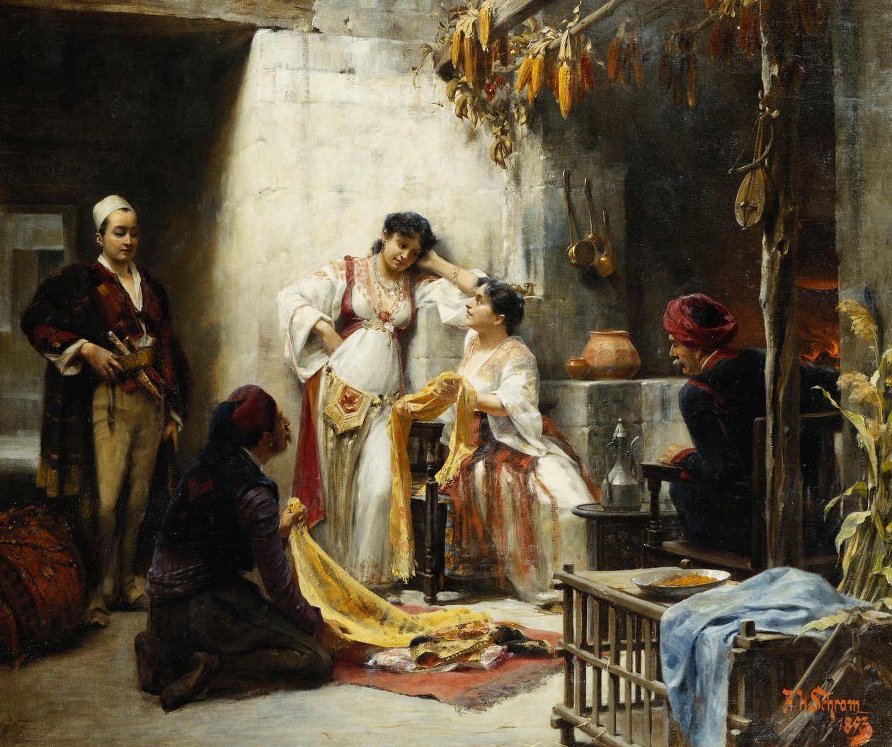 En hard beslutning, 1893 av Alois Hans Schram