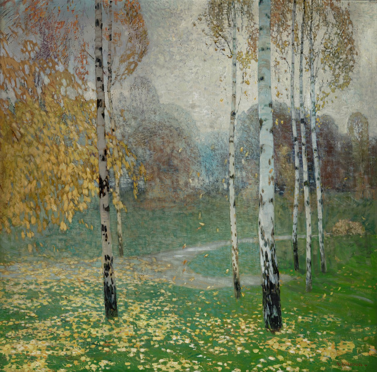 Bjørketrær, 1904 av Alois Kalvoda