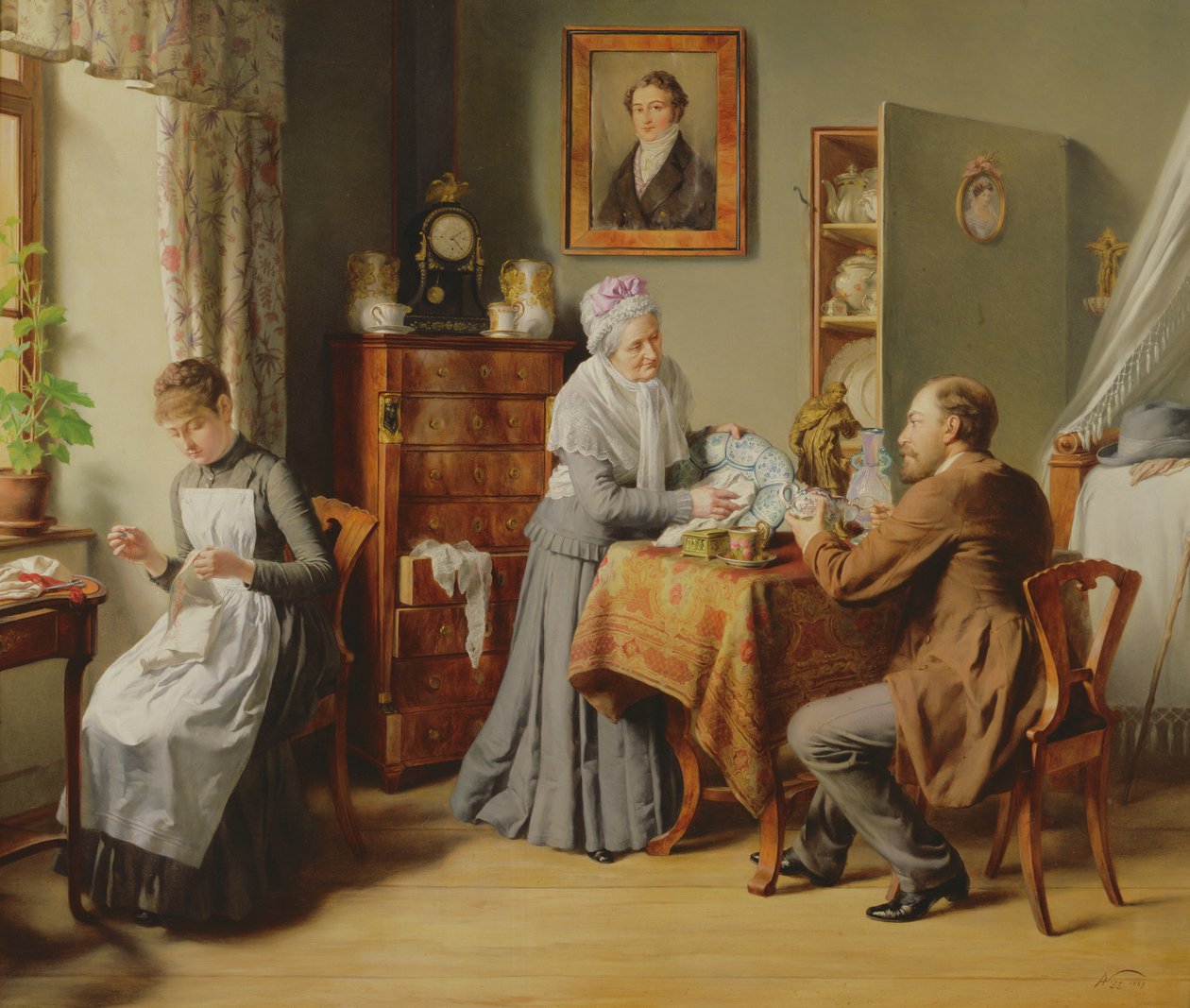 Polering av Kina, 1889 av Alois Nigg