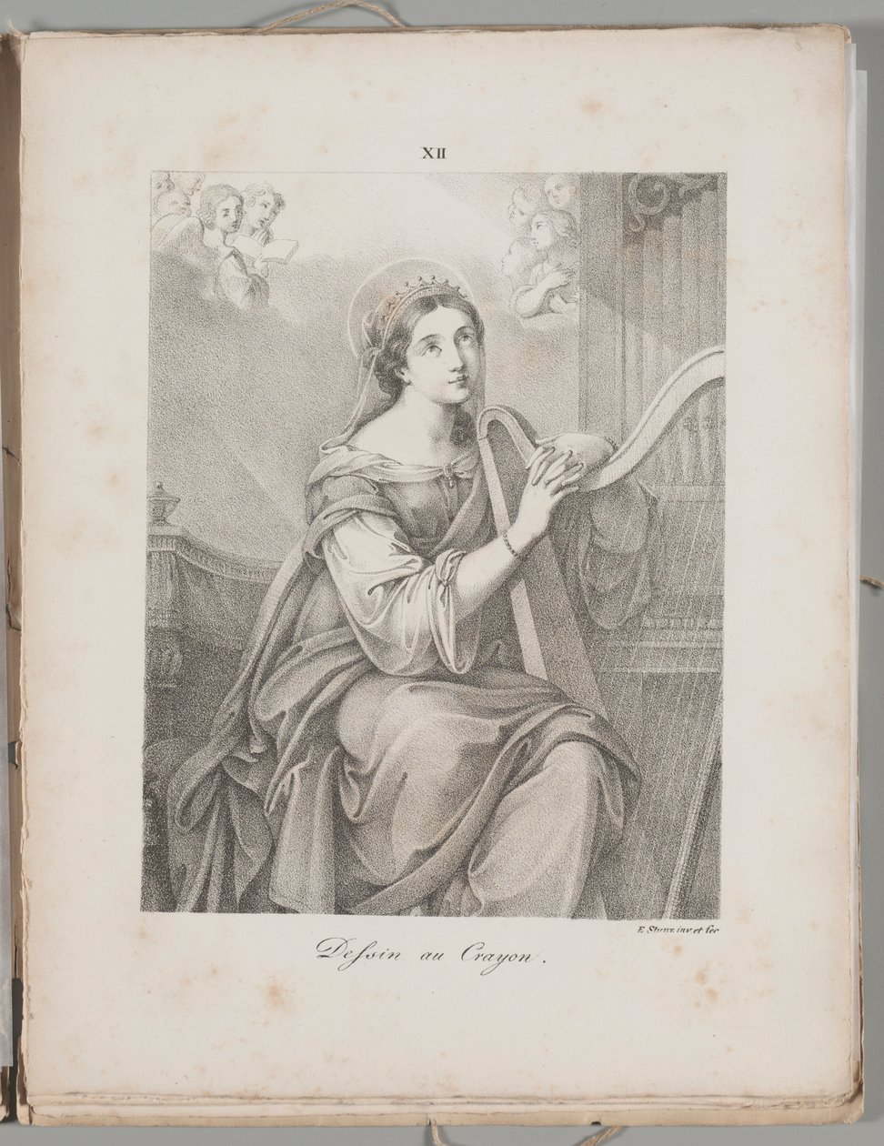 Litografiens kunst: Saint Cecily, plate XII av Alois Senefelder