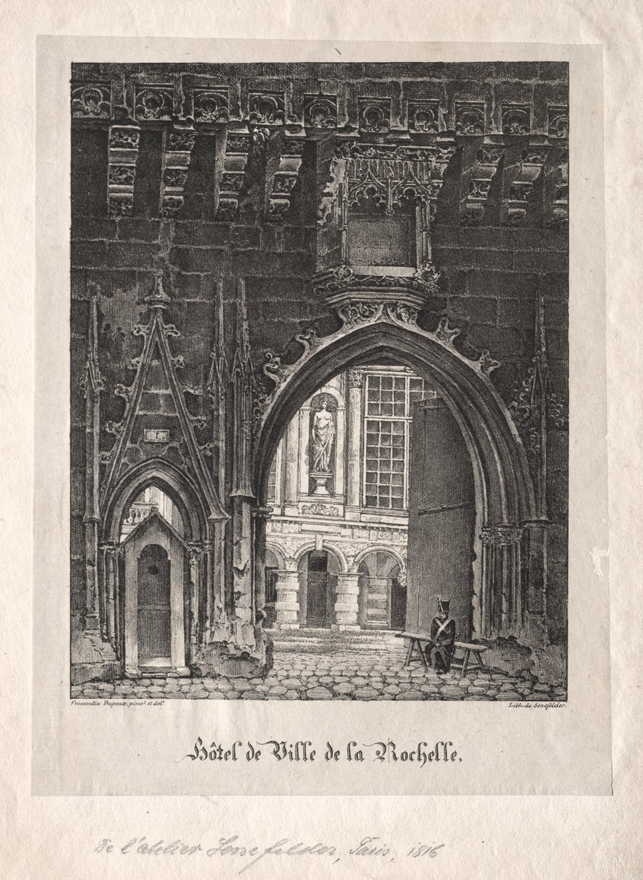Rådhuset i La Rochelle, Frankrike av Alois Senefelder