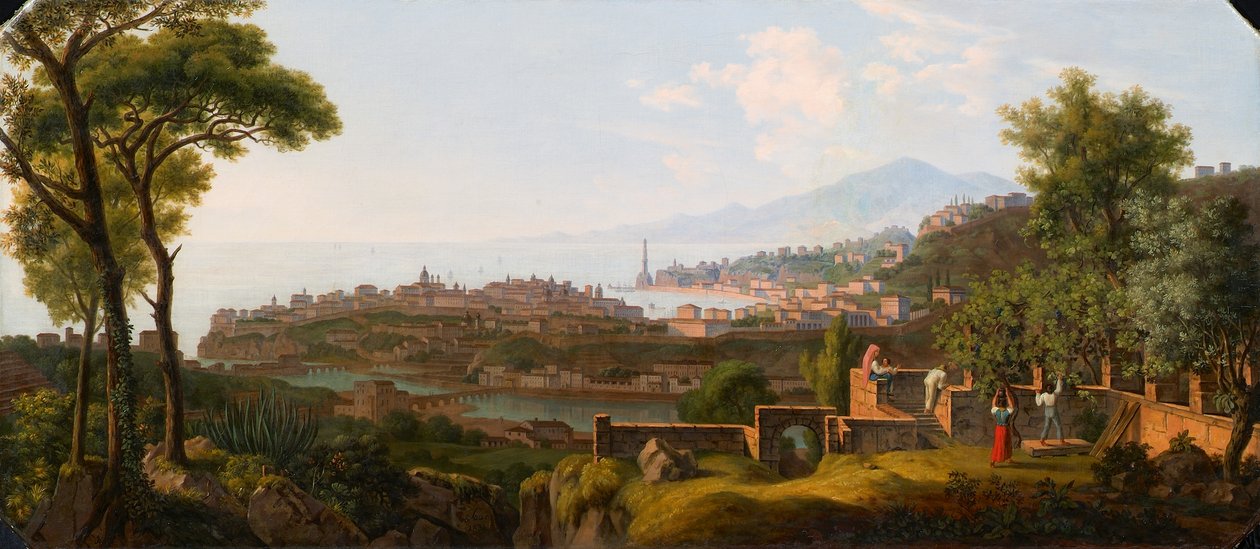 Sørlige havneby av Alois von Saar