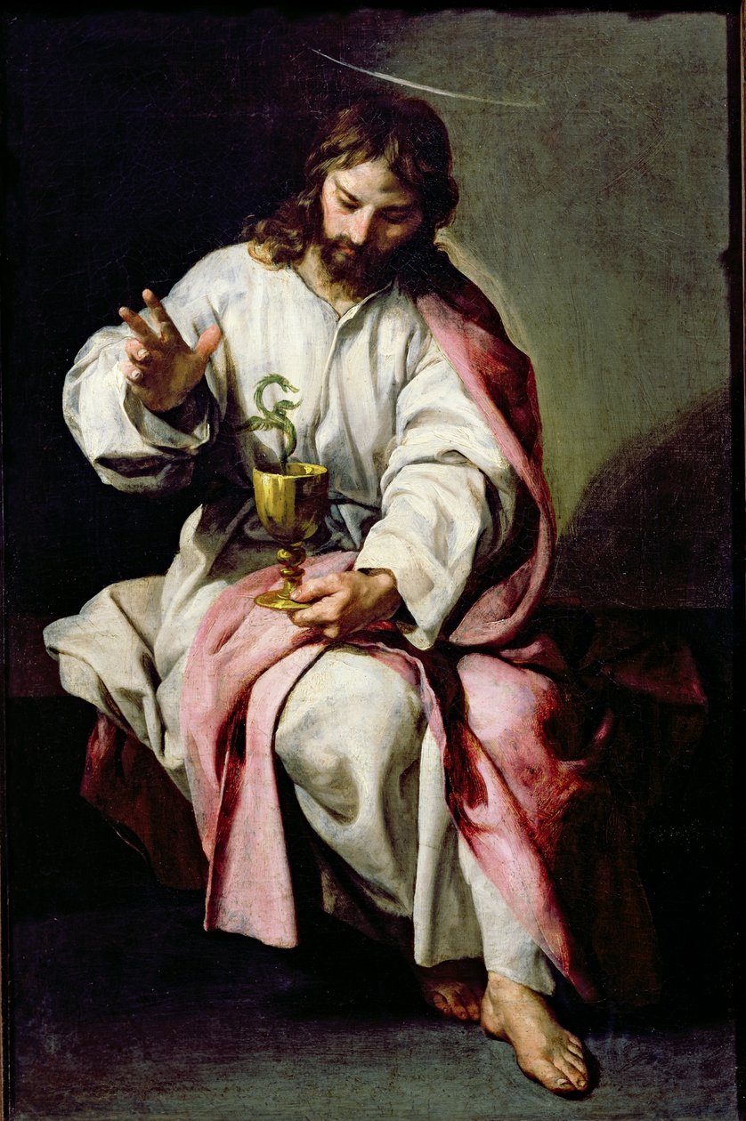 St. John the Evangelist and the Poisoned Cup, 1636-38 av Alonso Cano