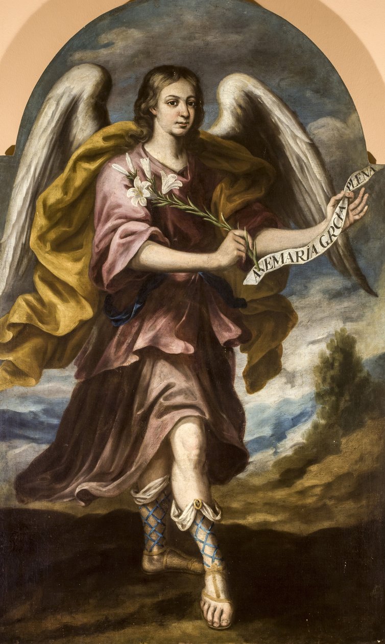Erkeengelen Saint Gabriel av Alonso Miguel de Tovar
