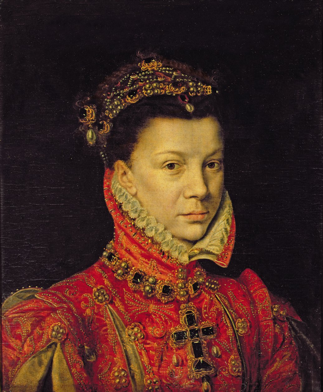 Elizabeth av Valois (1545-68) 1570 av Alonso Sánchez Coello