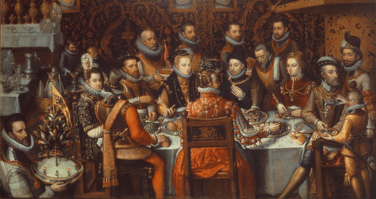 Monarkenes bankett, ca. 1579 av Alonso Sánchez Coello