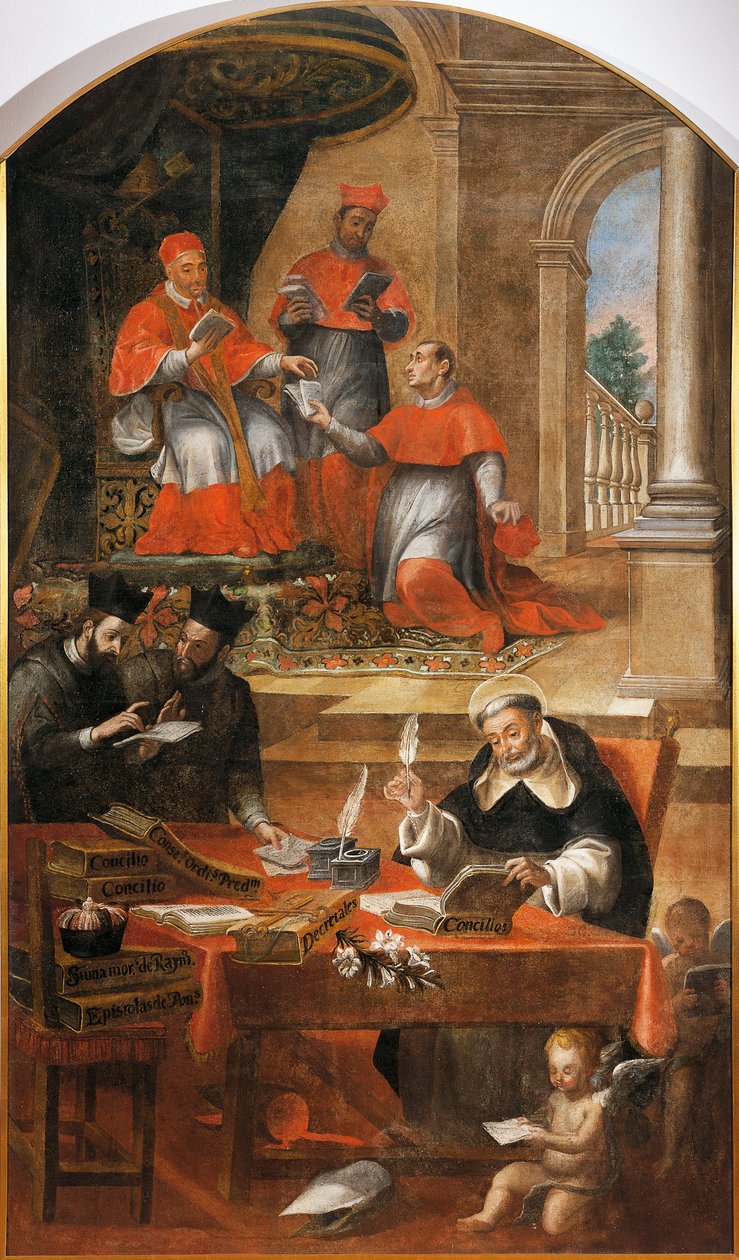 St. Raymond av Penafort, rådgiver for pave Gregor IX, av Alonso Antonio Villamor (1661-1729). Fra klosteret St Esteban, Salamanca, Spania. av Alonso Antonio Villamor