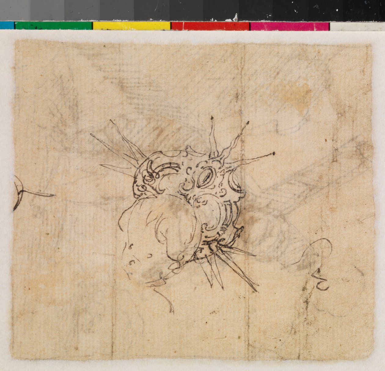 Overhode for spedbarnet Kristus med krone, verso, 1600-tallet av Alonso Cano