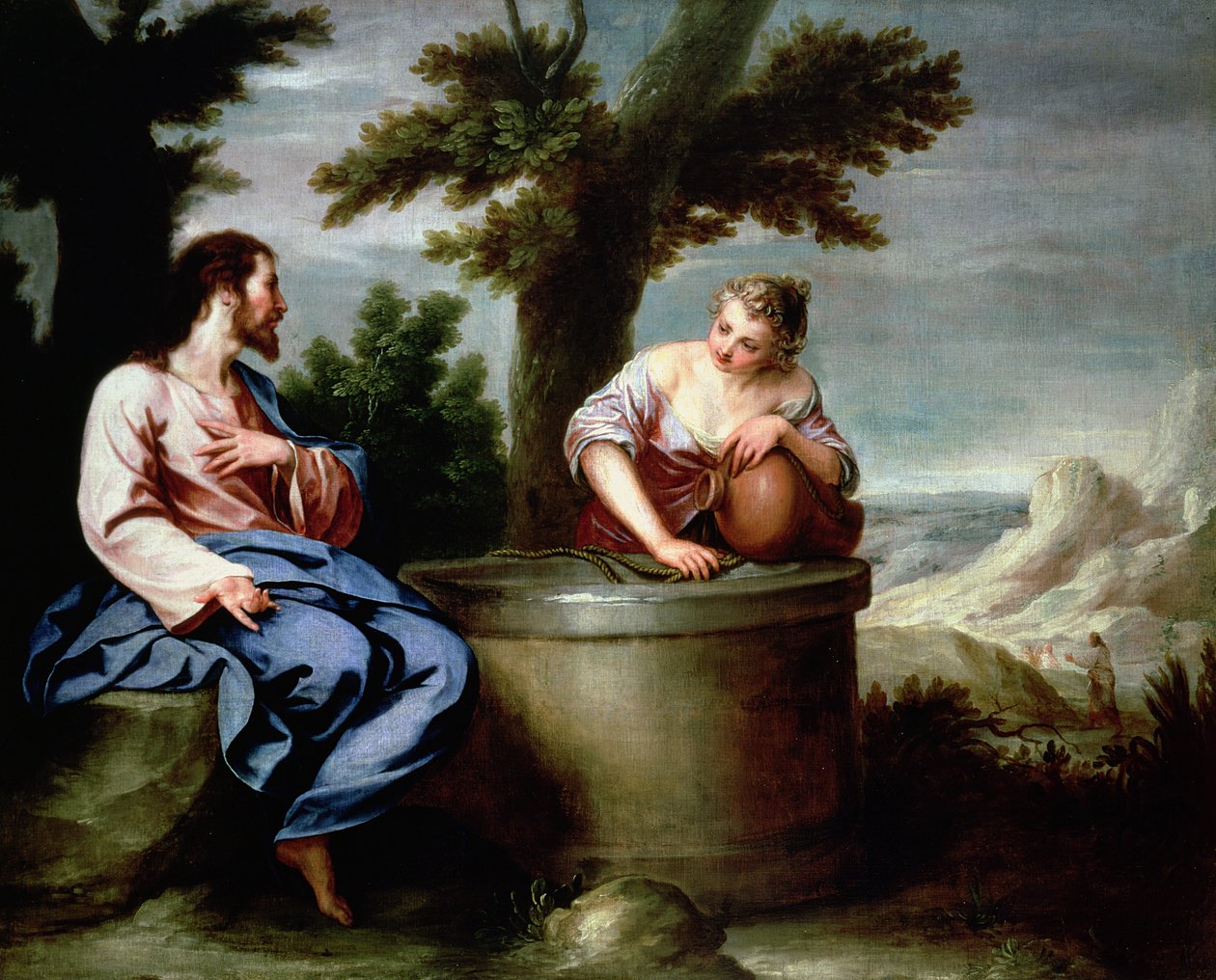 Jesus og den samaritanske kvinnen av Alonso Cano