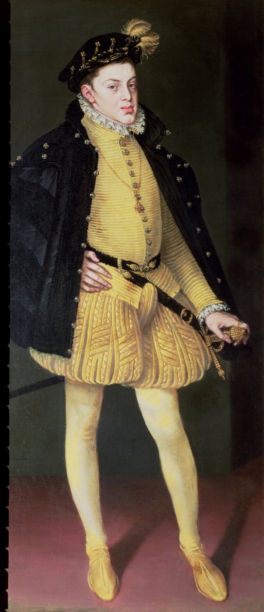 Don Carlos (1545-68), sønn av kong Filip II av Spania (1556-98) og Maria av Portugal av Alonso Sánchez Coello