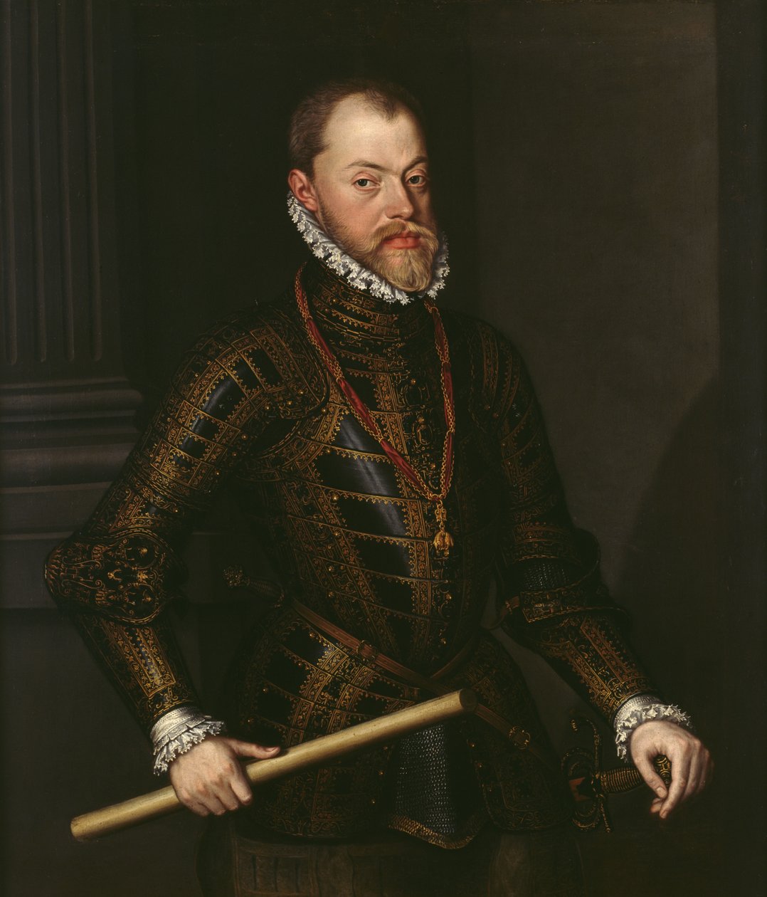 Filip II av Spania (1527–98) ca. 1570 (olje på lerret) av Alonso Sánchez Coello
