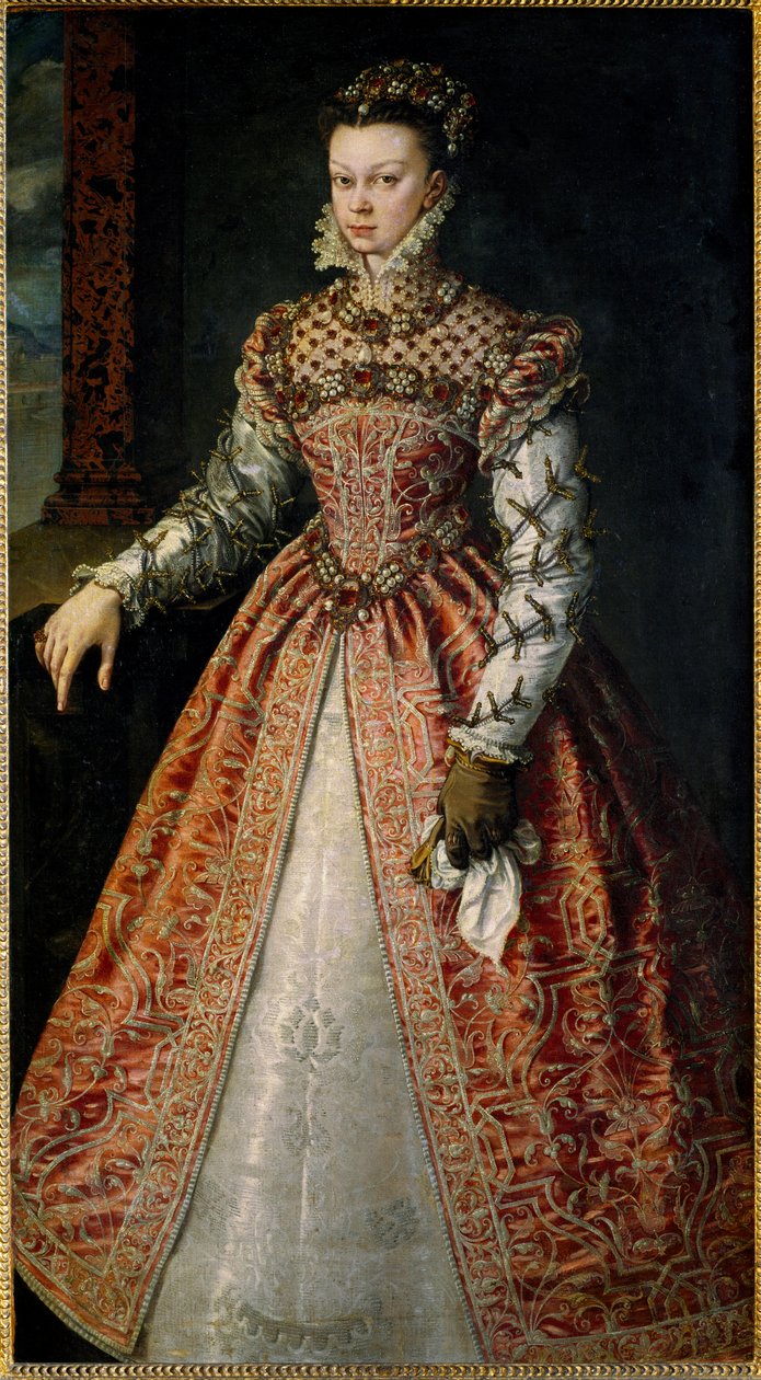 Portrett av Elisabeth av Frankrike (eller Isabelle av Valois) av Alonso Sánchez Coello