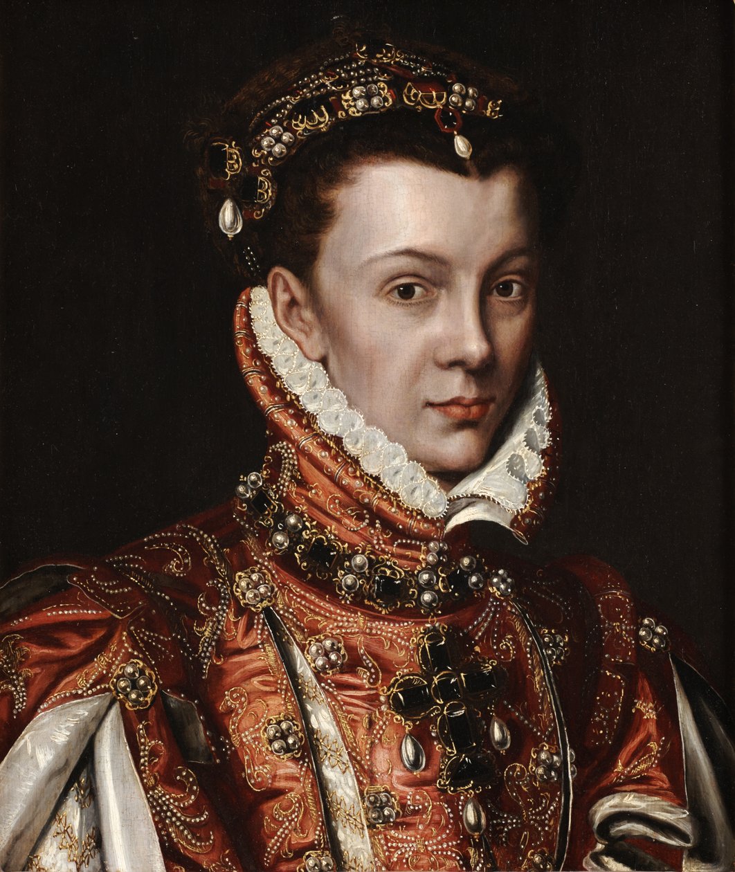 Portrett av Elisabeth av Valois av Alonso Sánchez Coello